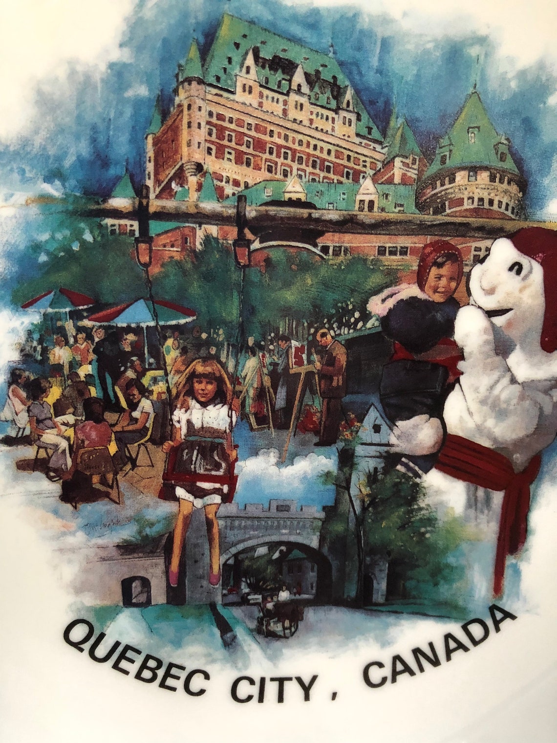 Quebec City Souvenir Canada Souvenir Vintage Souvenir Etsy