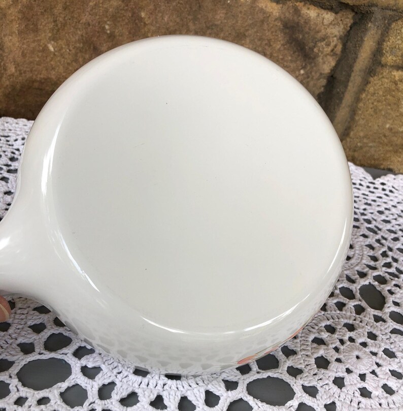 Vintage Corning Ware Skillet – Peach Blossom, Waffle Bottom, 7 Inch image 4