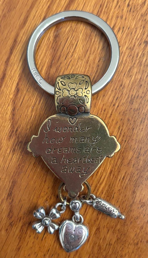 Brighton Heart Shape Keychain with Charms - Key F… - image 2