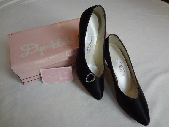 black satin pumps for wedding