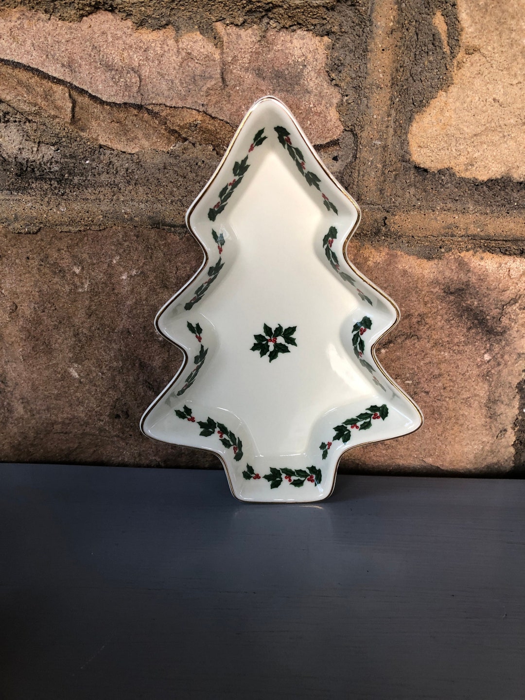 Vintage Christmas Tree Dish Christmas Tree Living Quarters Tree Dish