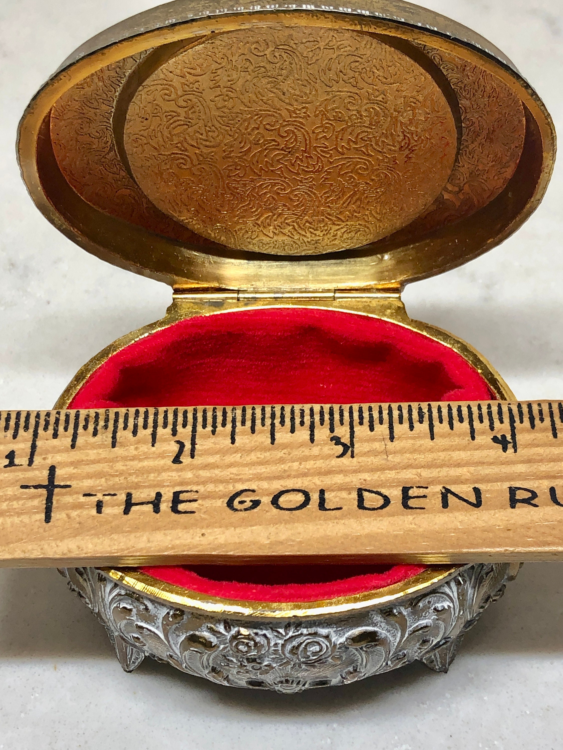 セール 登場から人気沸騰 Velvet With Box Trinket Metal Farrington - Box Trinket Lined ミュージシャン