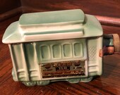 Vintage quot Fifth quot Container - San Francisco - San Francisco Cable Car - Vintage Barware - Jim Beam - Kentucky Bourbon - Powell Mason St.