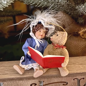 Hallmark Ornament - Beverly and Teddy Ornament - Keepsake Ornament - Vintage Hallmark Ornament - Tree Ornament - Teddy Bear Ornament -