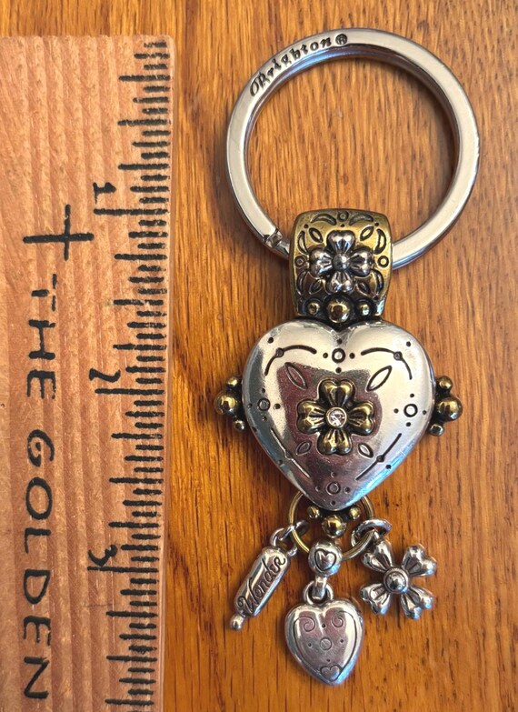 Brighton Heart Shape Keychain with Charms - Key F… - image 7