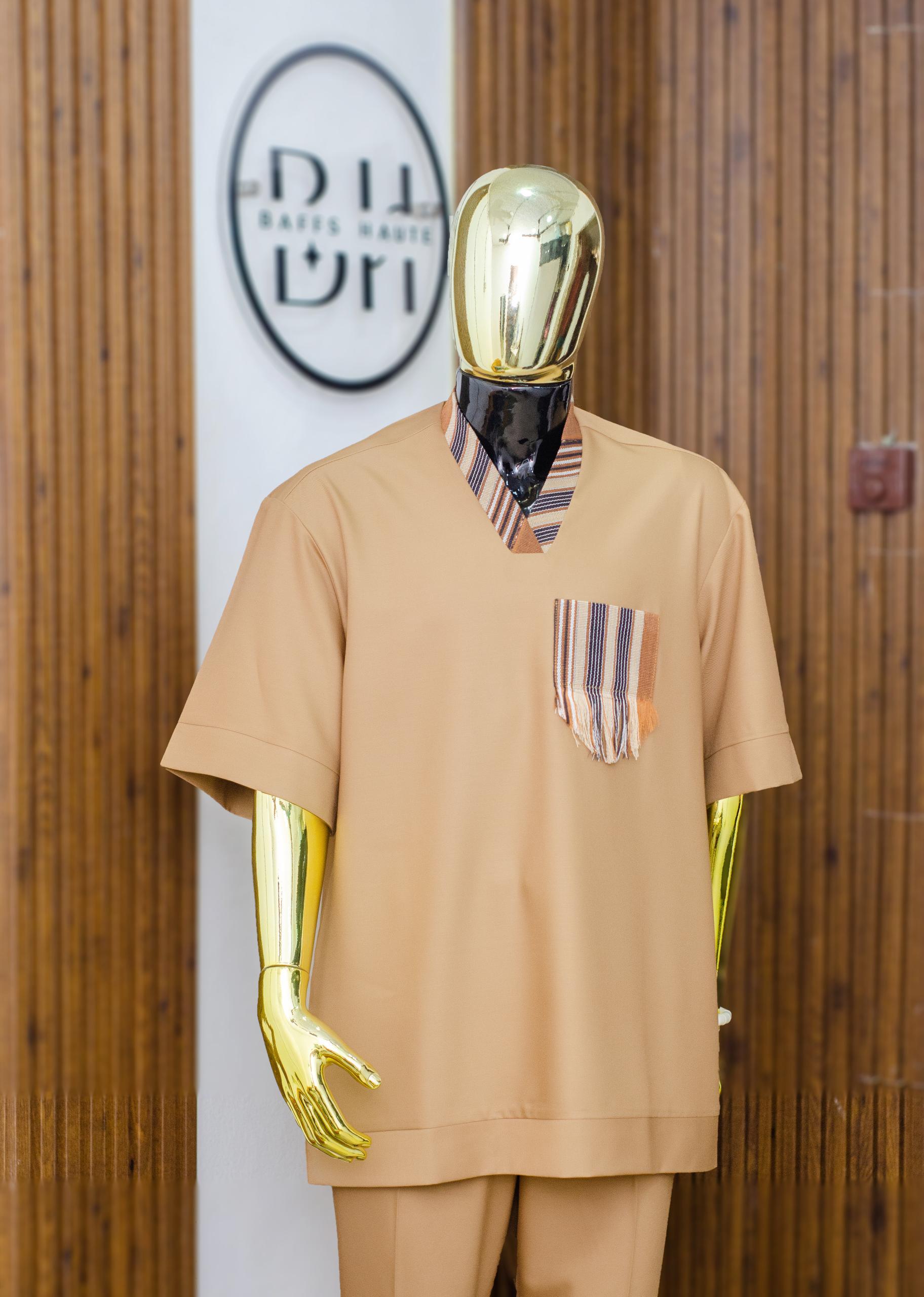 vintage Tee × African Batik Remake tunic vintage Tee × African