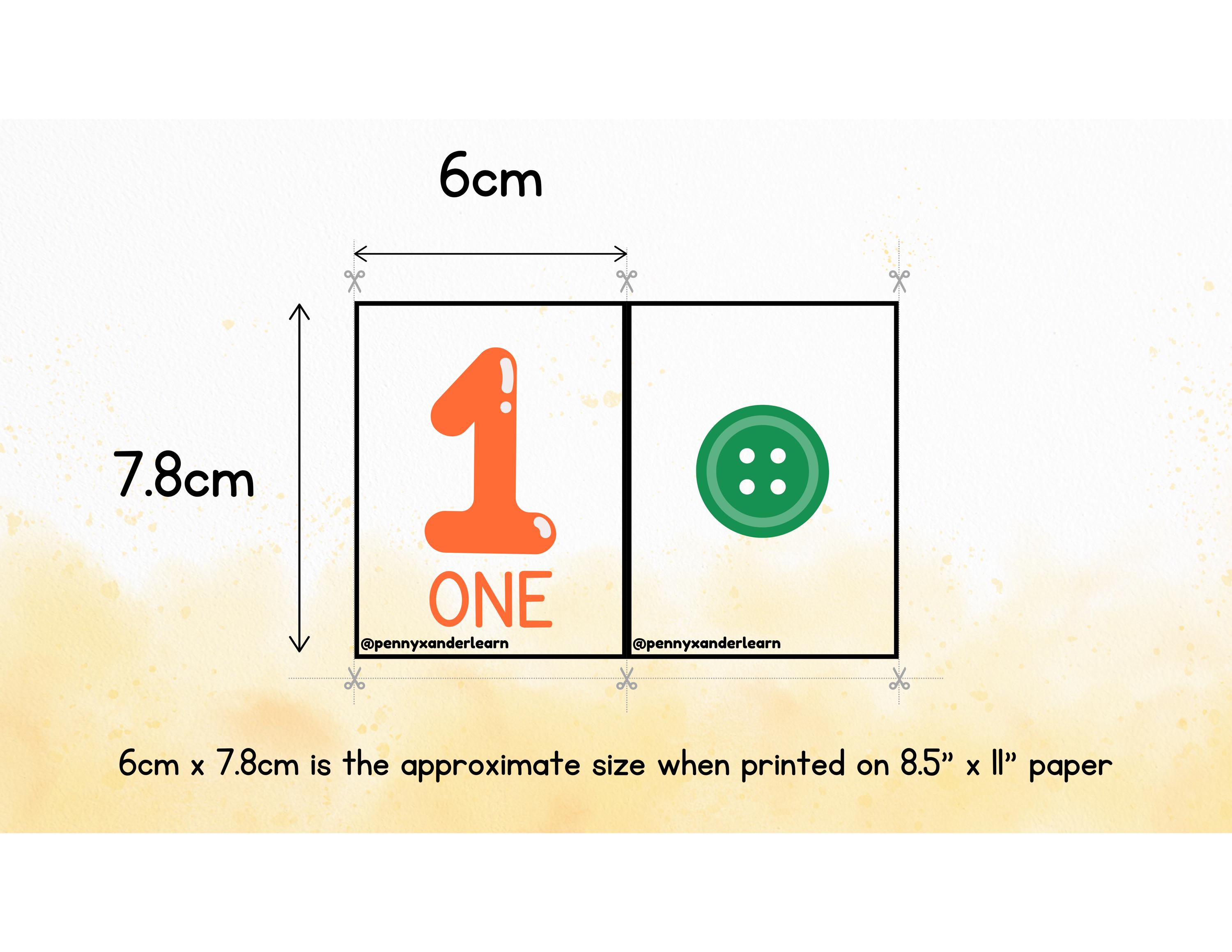 1-10 Flashcards - Printable PDF for Kids | Bright and Fun Number ...