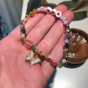 Butterfly Zoo Charm Bracelet/Beaded Bracelets/Gifts for all ages/Gift for Her