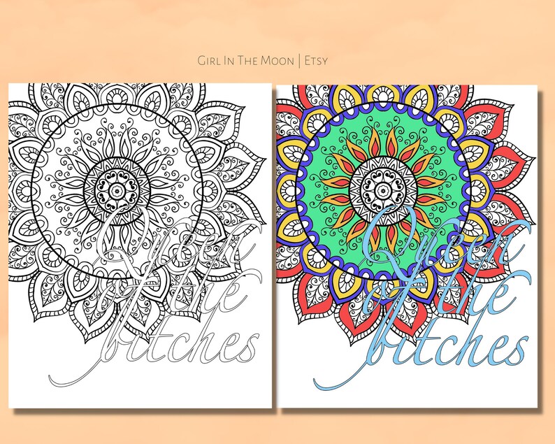 Printable Adult Swear Coloring Pages - Curse Words - PDF Instant ...