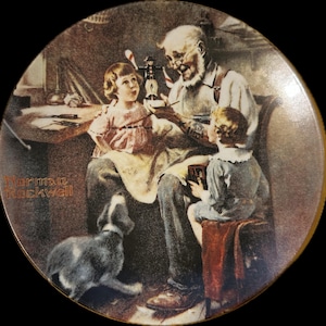 Norman Rockwell certified collection of plates, (8 total) AND Vintage Magazine