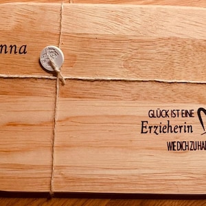 gift, board, breakfast board, personalized, educator
