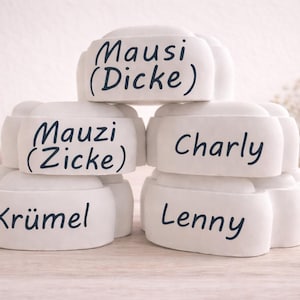 Personalisierte Pfote mit Namen – Tierliebhaber. Trauer . Gedenken .