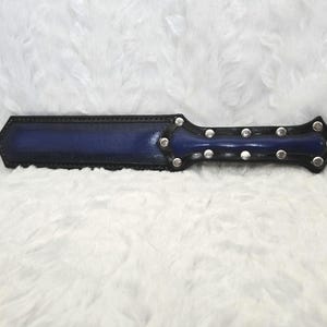 Standard Leather Paddle (blue and black)