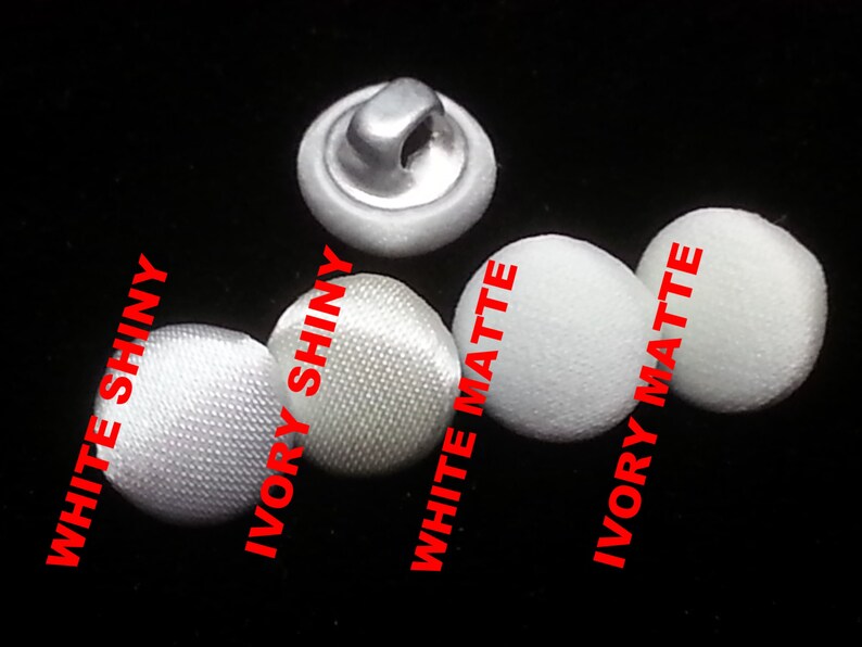 satin covered bridal buttons