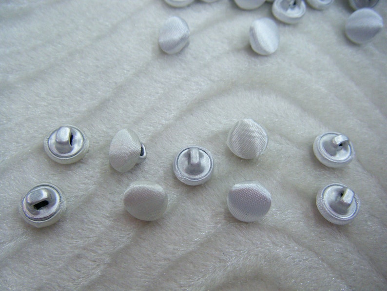satin covered bridal buttons