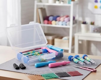 45PCS Needle Felting Tools Set – 40 Wool Felting Needles, Handles, Storage Box (Crafting Supplies)