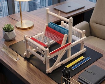 Wooden Multi-Craft Weaving Loom Kit for Kids, DIY Hand Knitting Machine Toy, Educational Craft Tool, Creative Learning Gift for Children