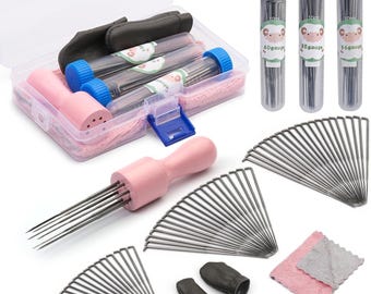Needle Felting Starter Kit: 63 PCS Wool Felting Needles and Tools