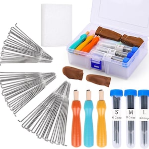 66 PCS Needle Felting Supplies Kit, Wool Felting Needles Supplies For Beginners, Needles Felting Tools With Storage Box, Needle Felting Gift