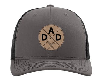 Plumber Dad Hat, Richardson 112 Trucker Hat, Leather Patch Cap, Adjustable Hat for Plumbers, Gift for Plumbing Workers