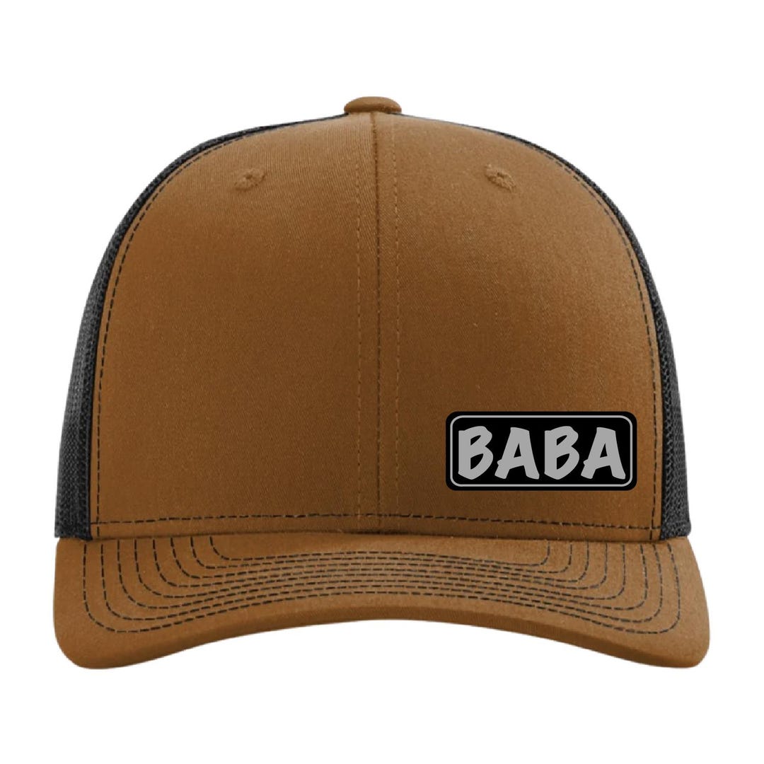 Baba Hat, Custom Leather Patch Cap, Personalized Gift for Baba, Gift ...
