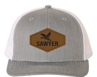 Duck Hunting Kids Hat, Custom Name Hat, Toddler Hunting Cap, Youth Outdoor Hat, Boys Trucker Hat, Personalized Hunting Hat