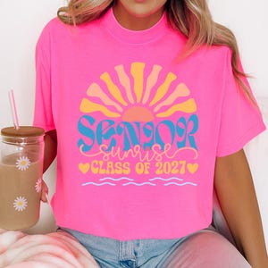 Senior Shirt Senior Sunrise Shirt High School Senior Class Of 2027 Tee Comfort Colors® Shirt Senior Year College Student Graduate Gift Shirt