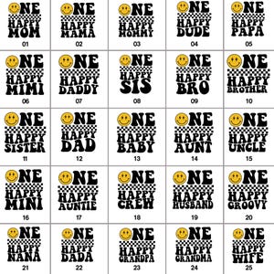 a number of different smiley faces on a sheet of paper