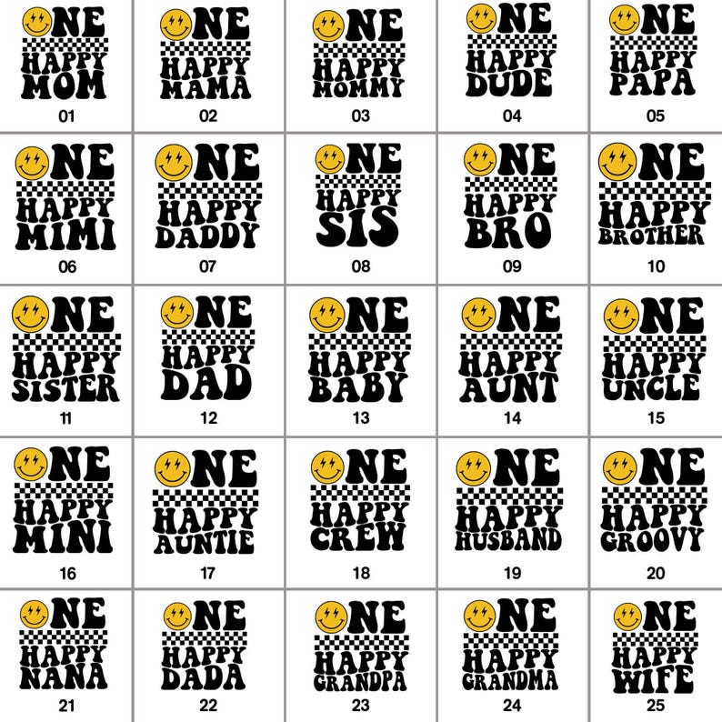 a number of different smiley faces on a sheet of paper