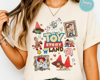 Disney Toy Story Shirt Retro Toy Story Tee Comfort Colors Vintage Disney Shirt Toys Buzz Woody Jessie Shirt Toddler Disney Characters Shirt
