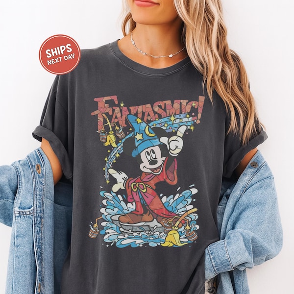Retro Disney Fantasia Mickey Shirt Comfort Colors® Fantasmic Shirt Disney Magic Tee Mickey Wizard Mickey Shirt Retro Mickey Sweatshirt