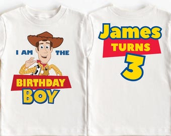 Custom Toy Story Birthday Shirt Woody Birthday Boy Shirt Disney Personalized Birthday Disney Toys Kids Birthday Sweatshirt Birthday Trip Tee