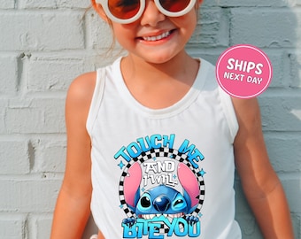 Disney Stitch Kids Tank Top Toddler Disney Tank Top Funny Stitch Disney Tank Top Walt Disney Stitch Top Stitch Tank Top Stitch Lilo Shirt
