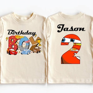 Custom Lightning McQueen Birthday Shirt Disney Cars Personalized Birthday Boy Shirt Disney Birthday Shirt Kids Birthday Shirt Birthday Party
