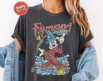 Retro Disney Fantasia Mickey Shirt Comfort Colors® Fantasmic Shirt Disney Magic Tee Mickey Wizard Mickey Shirt Retro Mickey Sweatshirt