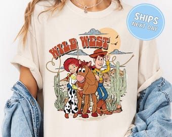 Disney Toy Story Shirt Howdy Toy Story Tee Comfort Colors Western Retro Disney Shirt Toys Buzz Woody Jessie Shirt Toddler Disney Shirt Kids