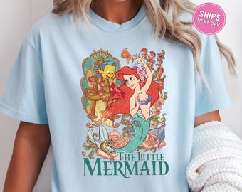 Disney Princess Ariel Shirt Retro Disney Little Mermaid Shirt Kids Shirt Comfort Colors Girls Princess Disney Sweatshirt Disney Trip 2026