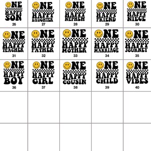 a sheet of paper with some smiley faces on it