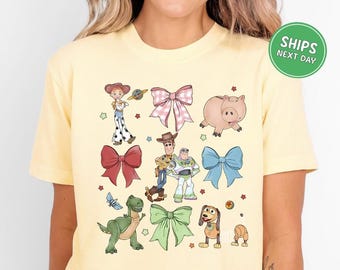 Disney Toy Story Shirt Retro Toy Story Tee Comfort Colors Vintage Disney Shirt Toys Buzz Woody Jessie Shirt Toddler Disney Characters Shirt
