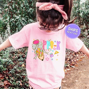 Kids Pre-k Shirt Back To School Shirt Pre-k Coquette Crayon Kids Shirt Kids School Girls Pre-k Shirt School Gift Toddler First Day Of School