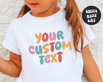 Custom Kids Shirt Personalized Shirt For Kids Custom Text Shirt Baby Custom Shirt Retro Toddler Shirt Custom Baby Shirt Toddler Sweatshirt