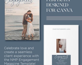 Engagement Photography Client Guide | Editable Canva Template | Engagement Session Prep Magazine
