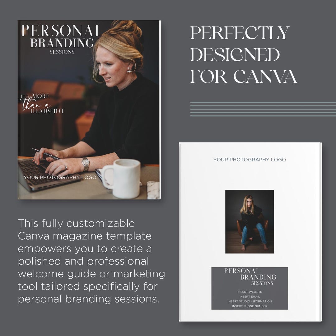 Personal Branding Photography Guide | Editable Canva Template ...