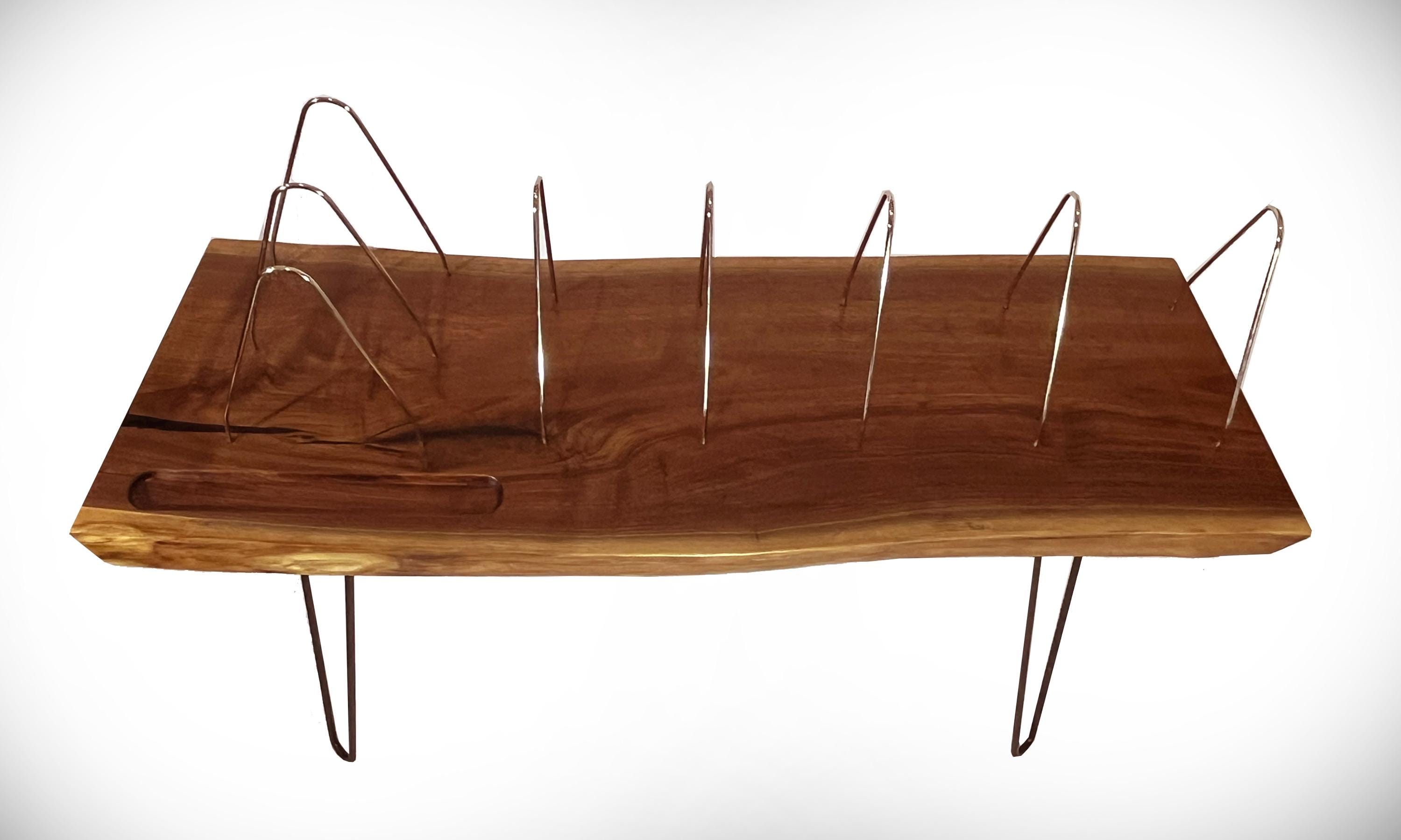 Live-edge Record Rack Table - Etsy