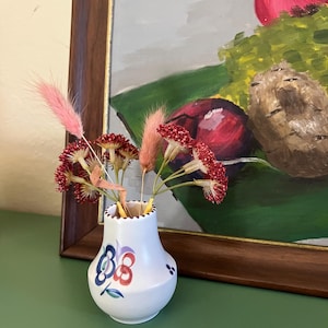 Vtg Poole Pottery Bud Vase “Floriana” KG Sprig pattern | made in England