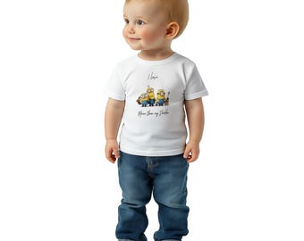 Minions Inspired Toddler T-Shirt | Funny 'I Love Minions' Baby Tee