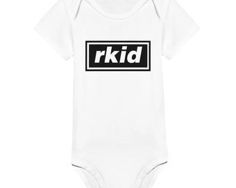 R-Kid Oasis Inspired Classic Baby Short Sleeve Bodysuit White