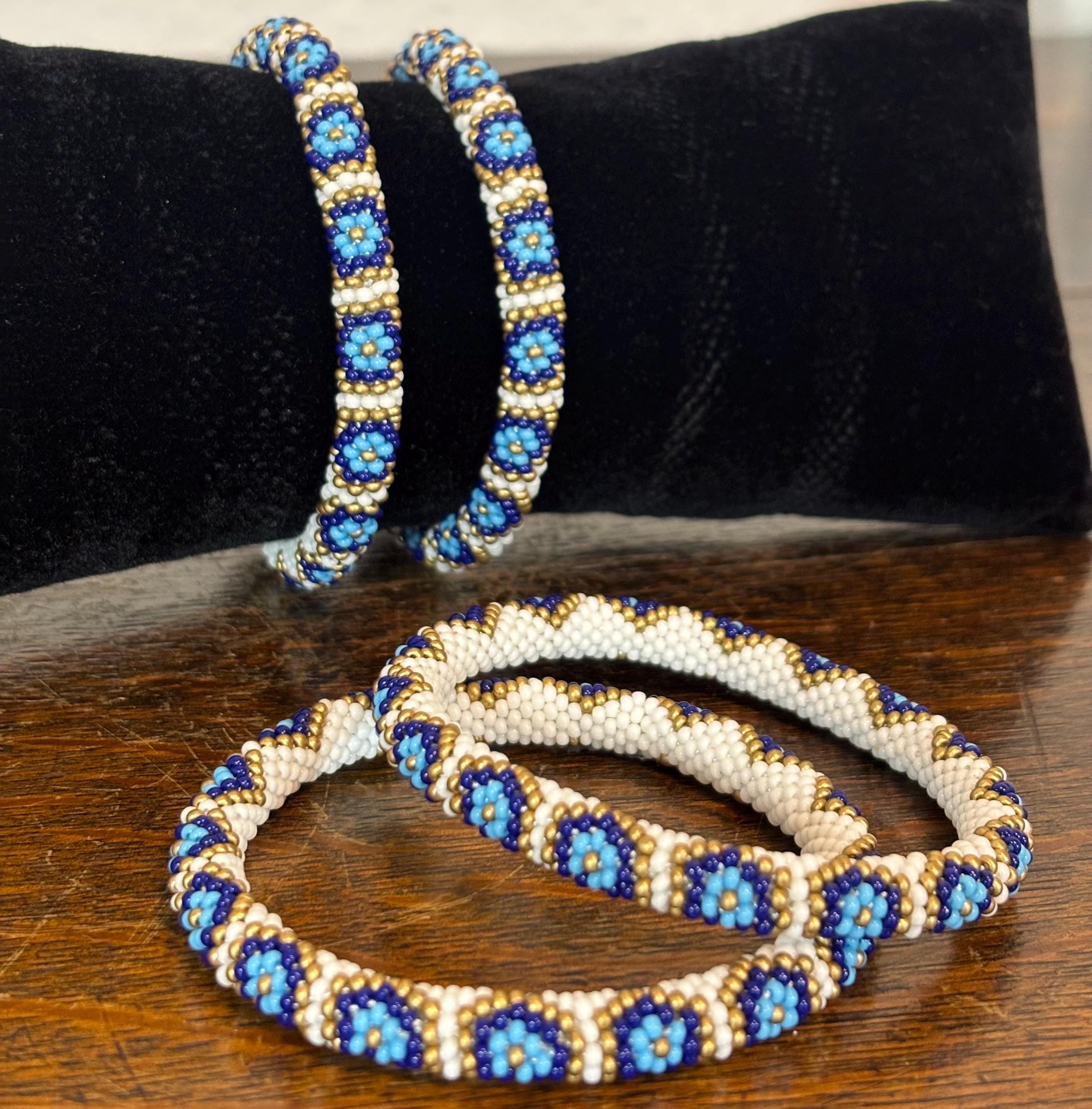 KELITCH Leder Armband Mit Miyuki Perlen - Handgewebt, Einstellbar, Für Damen, Geschenk Für Freundin, Mutter