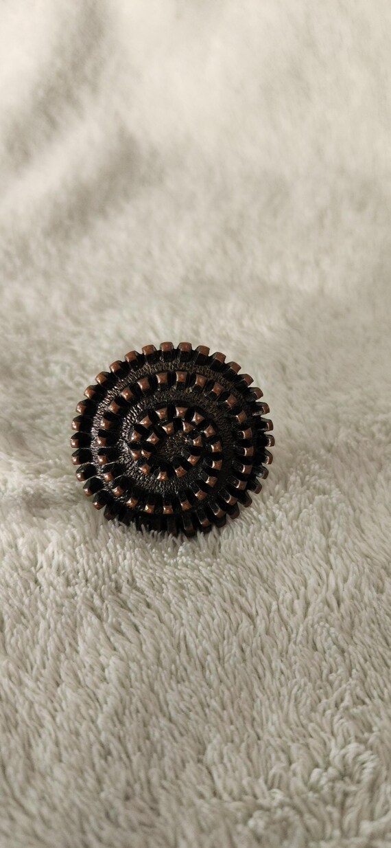 3 statement rings. Bronze/copper tone. - image 4