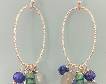 Your Jeans BFF Lapis Sterling Silver Earrings